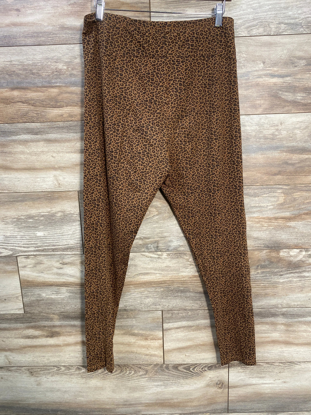 Vertbaudet Leopard Print Leggings Brown sz Large