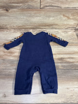 Plaid Chest Pocket Coverall Navy sz 0-3m