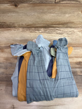 NEW Cloud Island 6pk Cotton Sleep N' Play Sleepers Blue sz 6-9m
