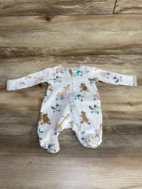 Wonder Nation Animal Print Sleeper White sz Preemie