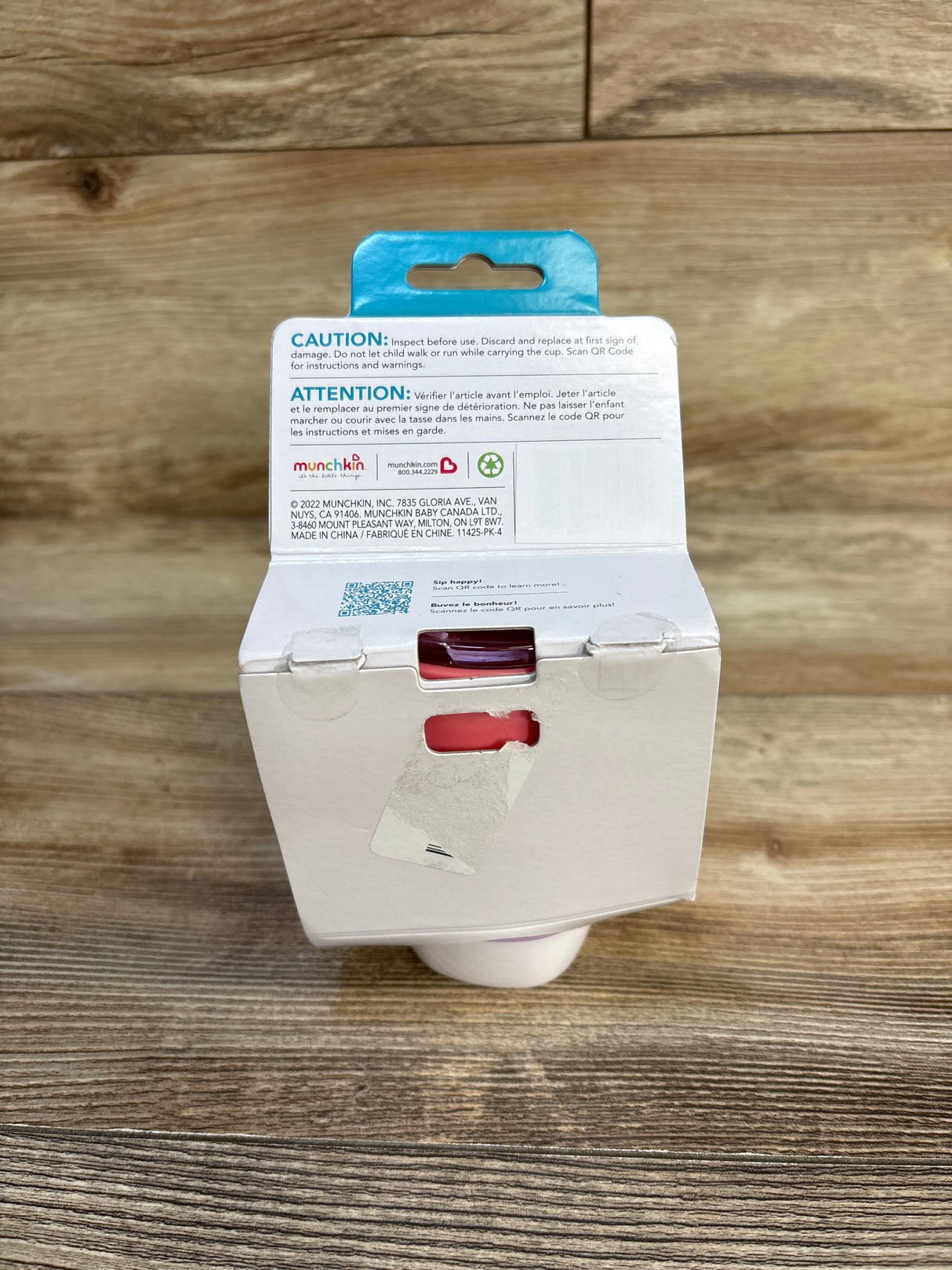 NEW Munchkin Splash 2 Cups with Training Lid Purple/Pink 7oz*