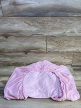 Plush Fitted Crib Sheet Pink