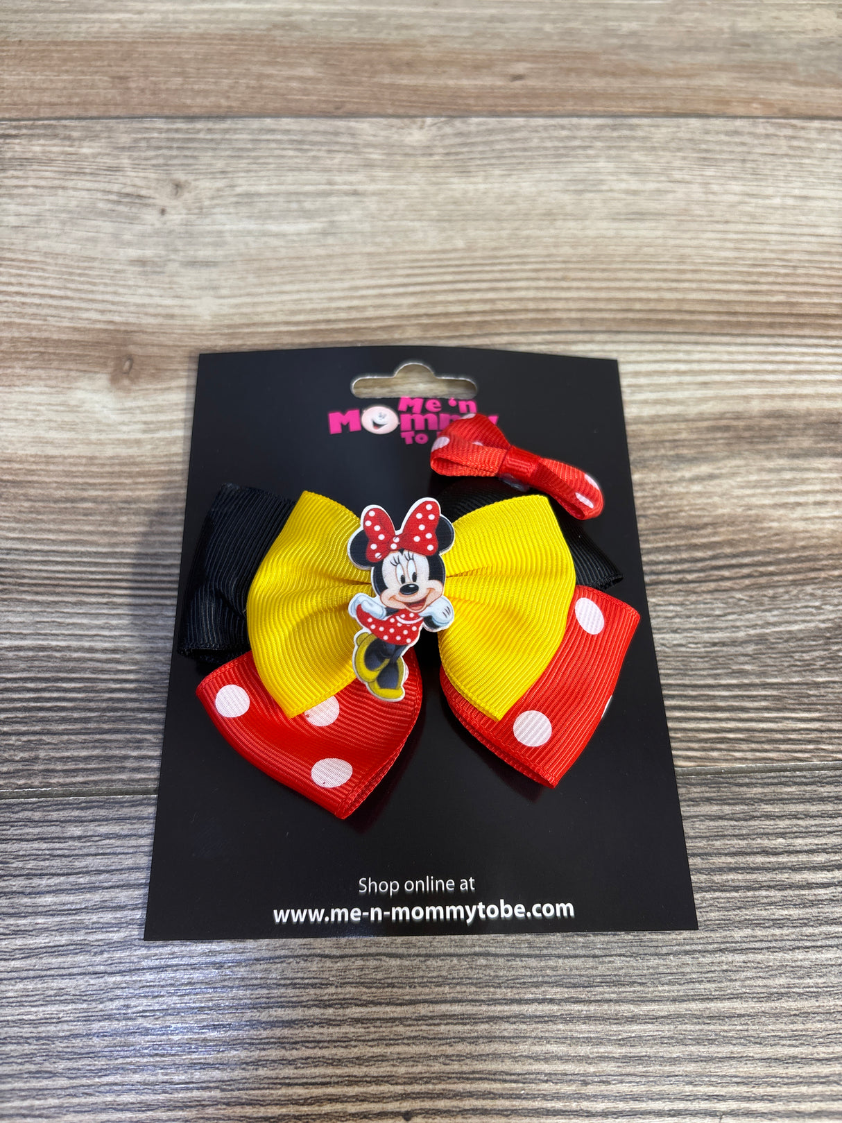NEW Triple Layer Bow w/ Minnie Mouse Applique