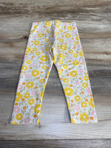 Cat & Jack Floral Leggings White sz 2T