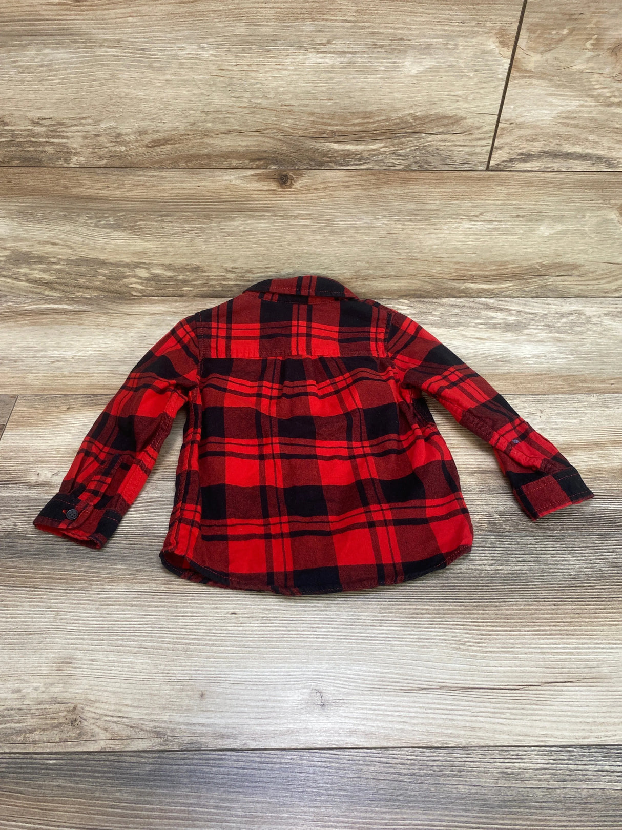 Cat & Jack Plaid Flannel Shirt Red sz 3T