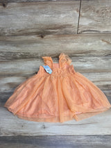 NEW Cat & Jack Glitter Tank Dress Orange sz 2T - Me n Mommy To Be