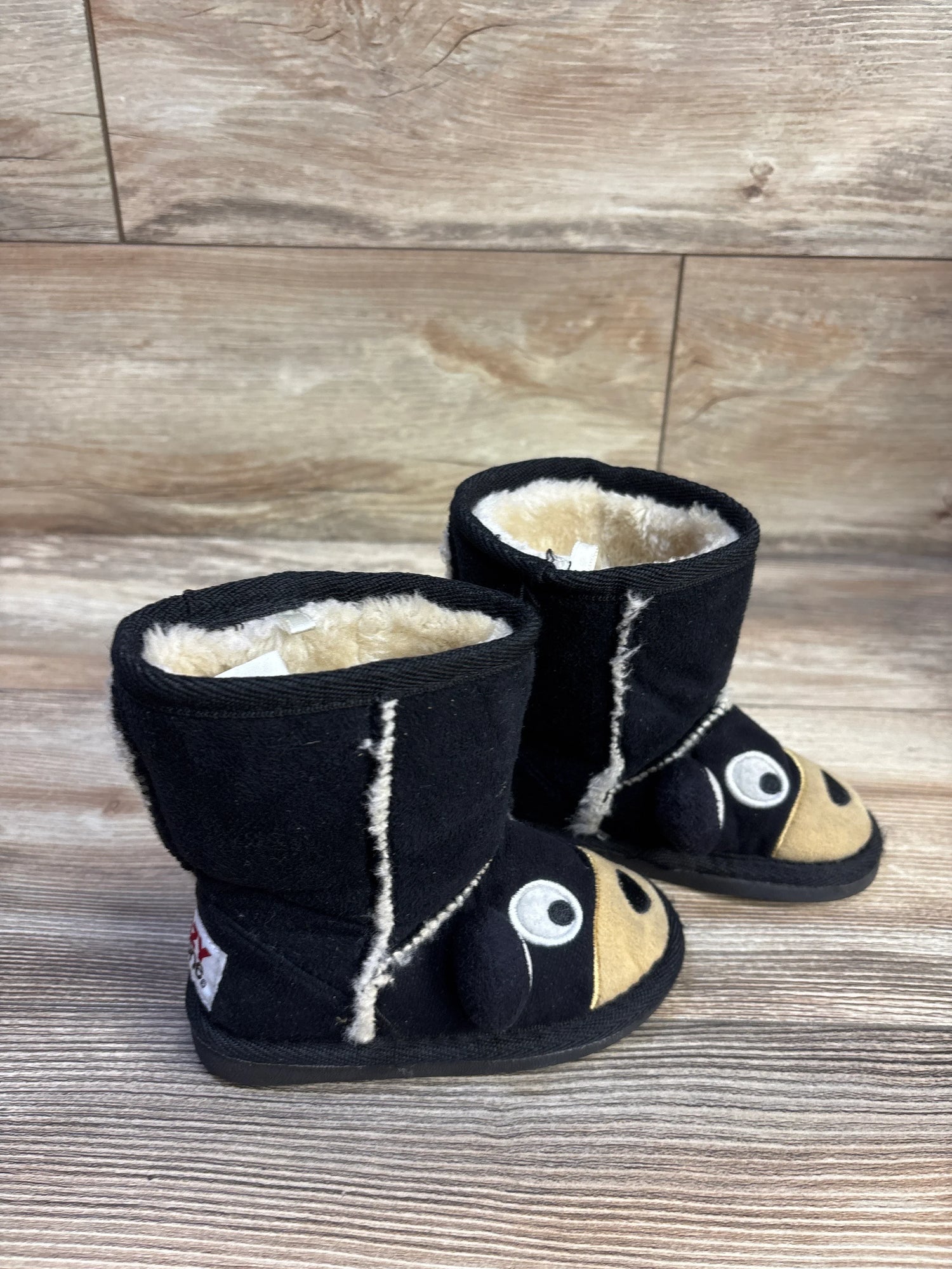 Lazy One Kid's Bear Slipper Boots sz 6/7c