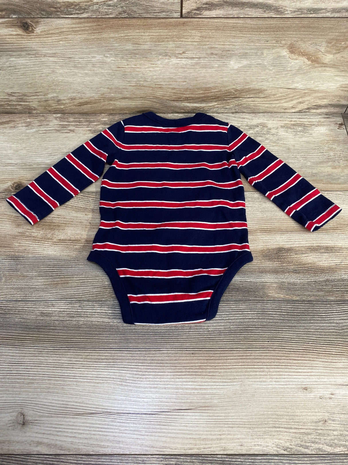 Baby Gap Long Sleeve Striped Bodysuit Navy sz 6-12m