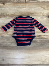 Baby Gap Long Sleeve Striped Bodysuit Navy sz 6-12m