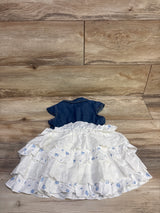 NEW Lilt Denim Tiered Skirt Dress Blue sz 2T