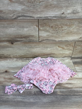 Disney Baby Marie 2pc Tutu Bodysuit & Headband Set Pink sz 6-9m