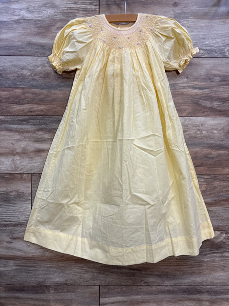 Remember Nguyen Smocked Savannah Bishop Dress Yellow sz 4T - Me n Mommy To Be