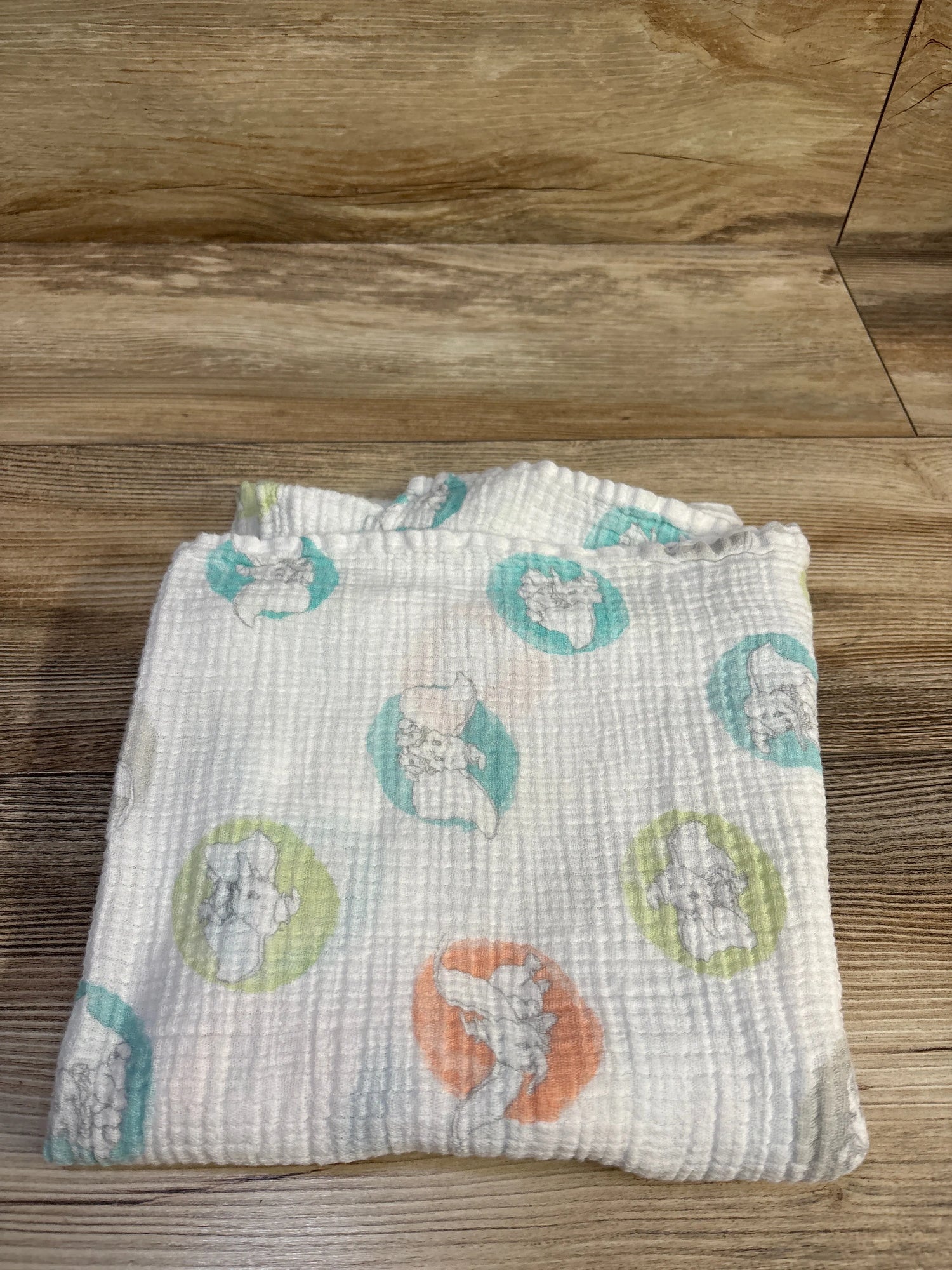 Aden + Anais x Disney Baby Muslin Swaddle Blanket, Dumbo 44x44''