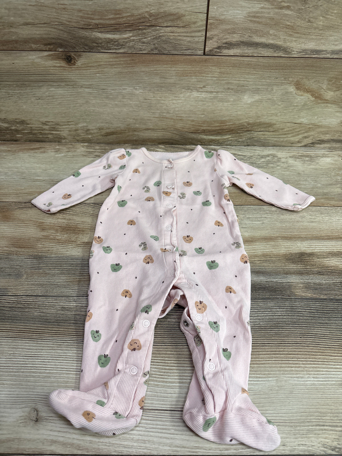 Carter's Ribbed Snap Sleeper Pink sz 6m