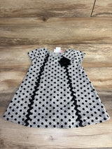 Goodlad Polka Dot Textured Dress Grey sz 3T