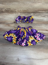 Rainbow Hawaii Inc. 2pc Pau Skirt Set Purple sz 1-2T