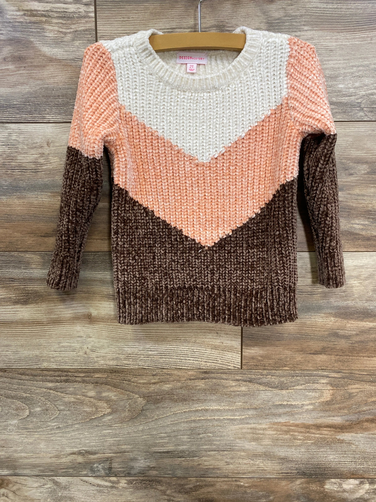 Design History Chunky Knit Sweater Peach sz 2T