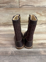 Janie & Jack Quilted Riding Boots Brown sz 6c