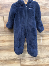 NEW Nike Sherpa Hooded Coverall Midnight Navy sz 6m
