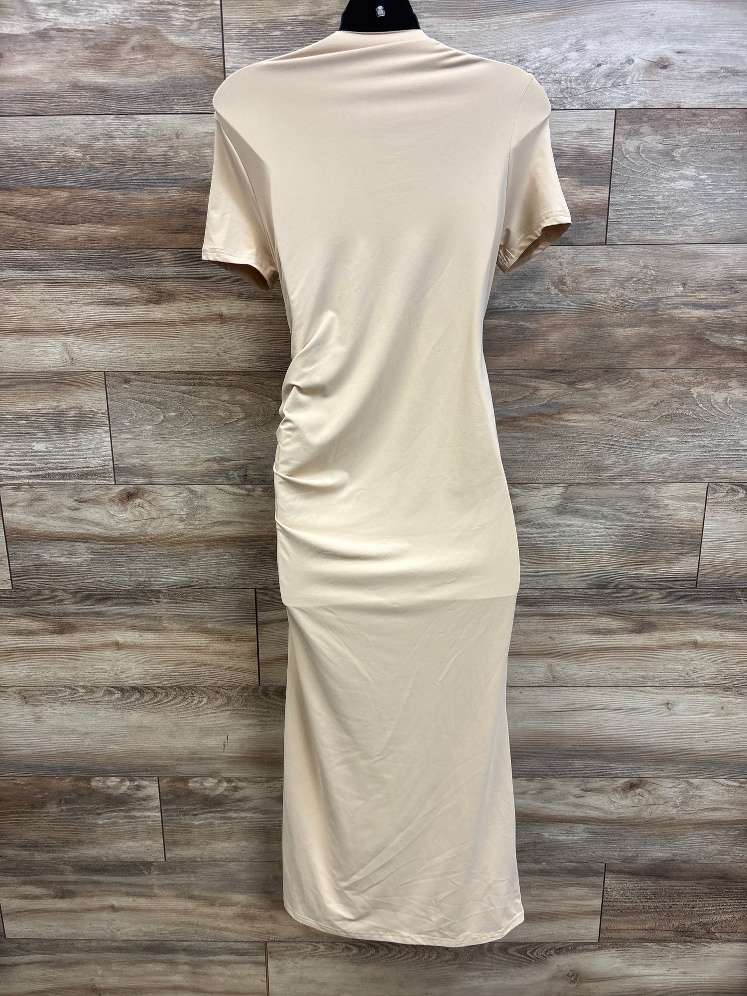 Shein Maternity Bodycon Maxi Dress Beige sz Medium