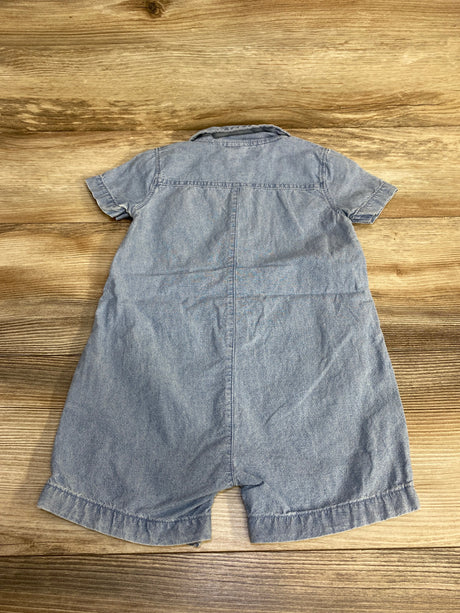 Carter's Chambray Shortie Romper Blue sz 24m - Me n Mommy To Be