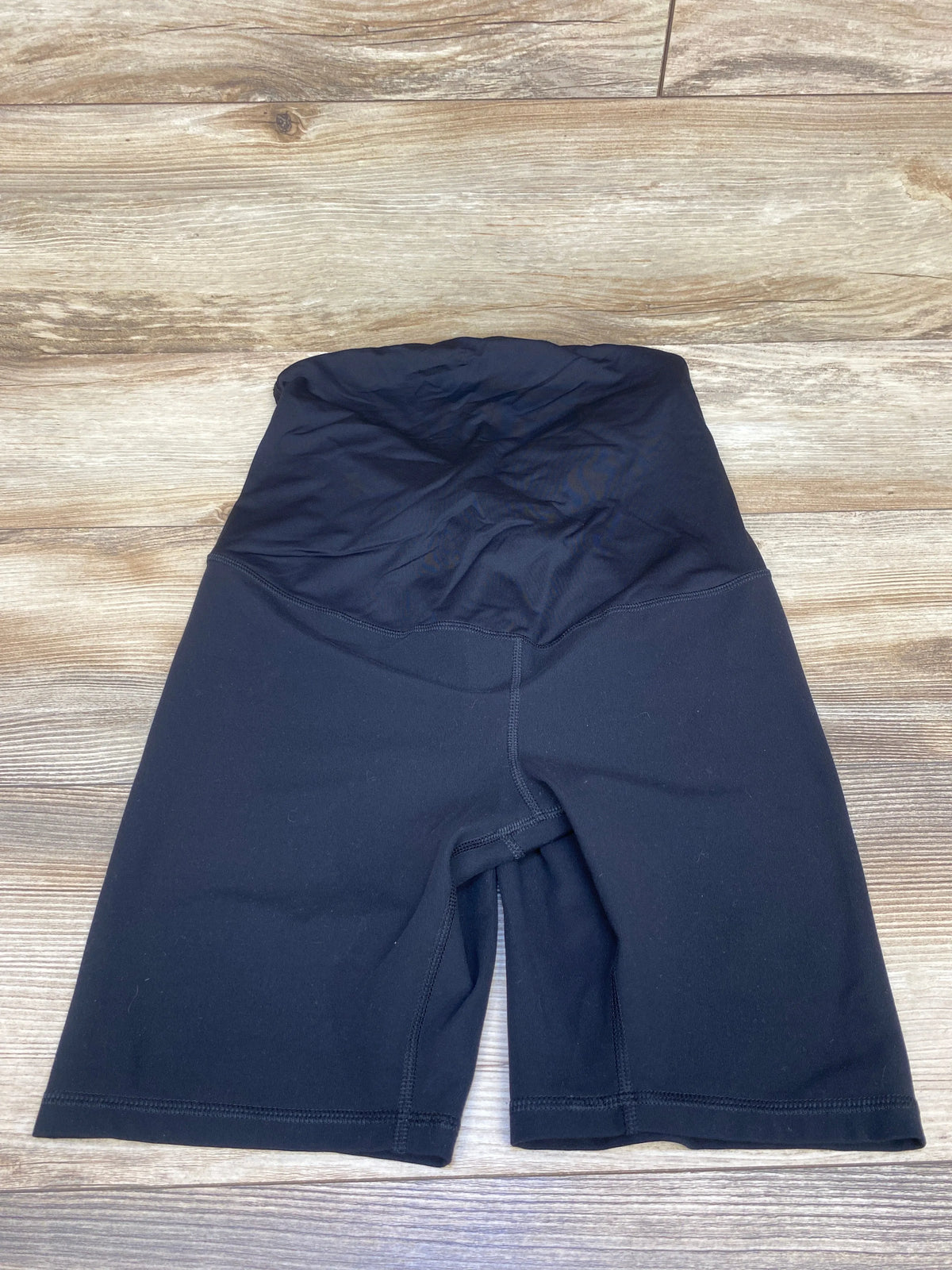 Isabel Maternity Crossover Panel Active Shorts Black sz Medium