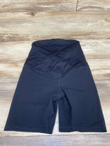 Isabel Maternity Crossover Panel Active Shorts Black sz Medium