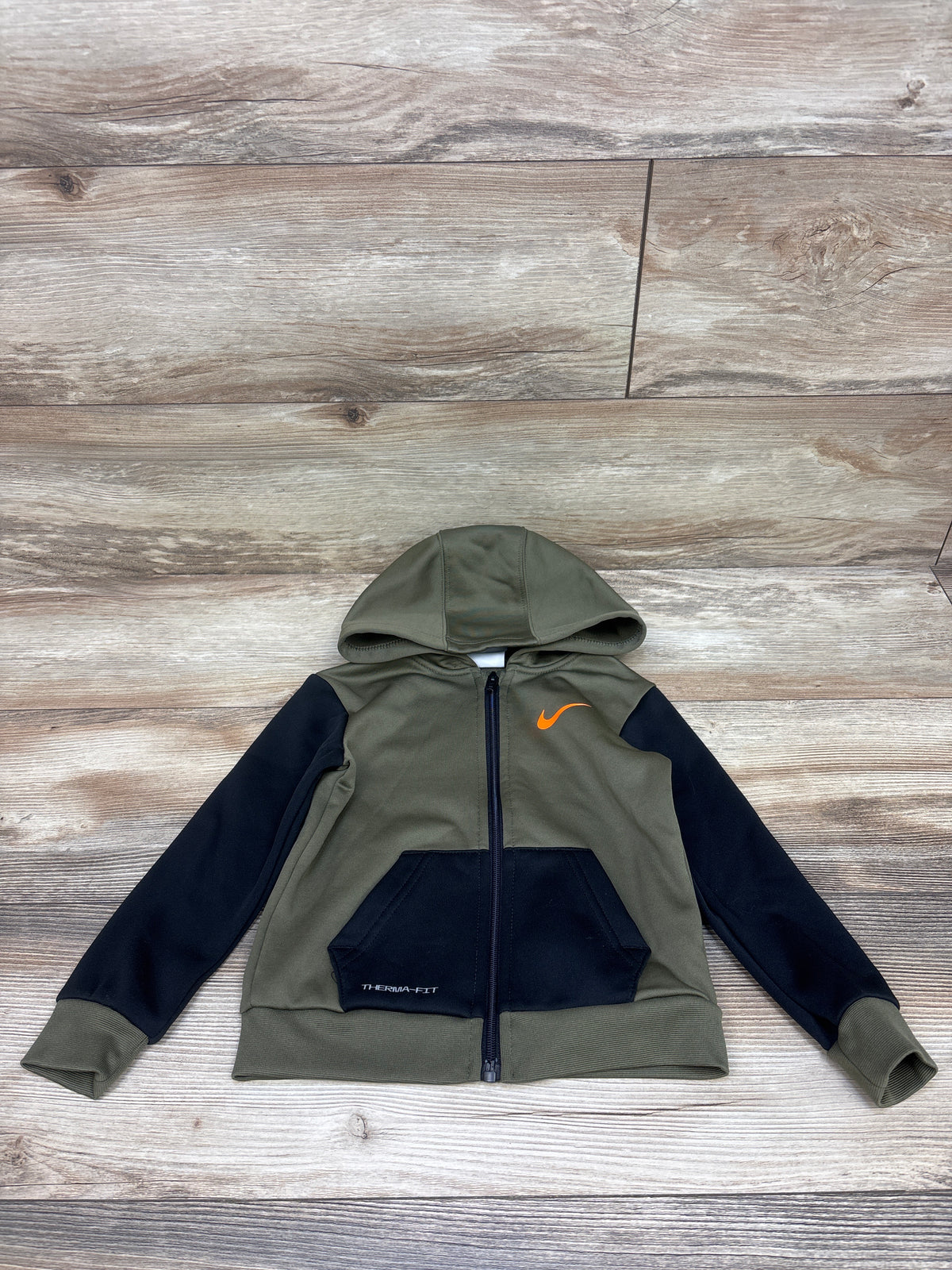 Nike Full Zip Therma-Fit Track Jacket Green sz 3T