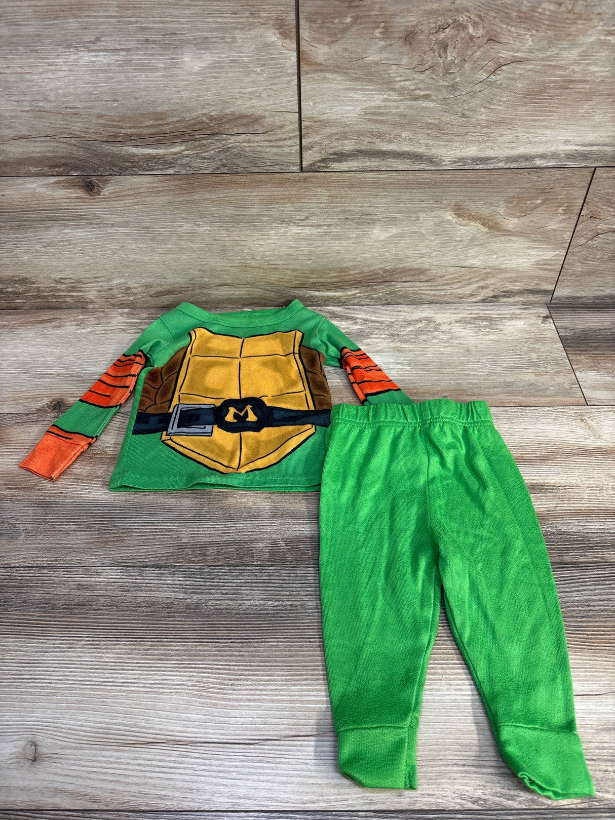 Teenage Mutant Turtle 2pc Pajama Set Green sz 12m