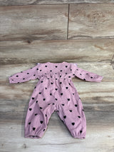 Shein Heart Print Cord Coverall Pink sz 1-3m