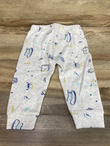 NEW First Impressions Food Print Pants Grey sz 12m