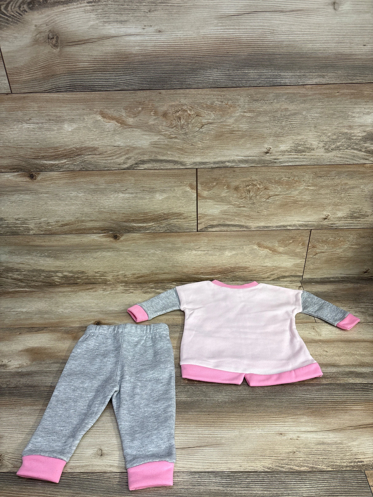 Disney Mickey & Friend's 2pc Cuteness Crew Sweatshirt & Bottoms Pink sz 12m