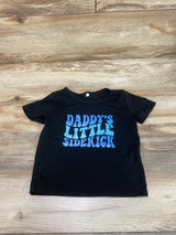 Daddy's Little Sidekick Shirt Black sz 12-18m