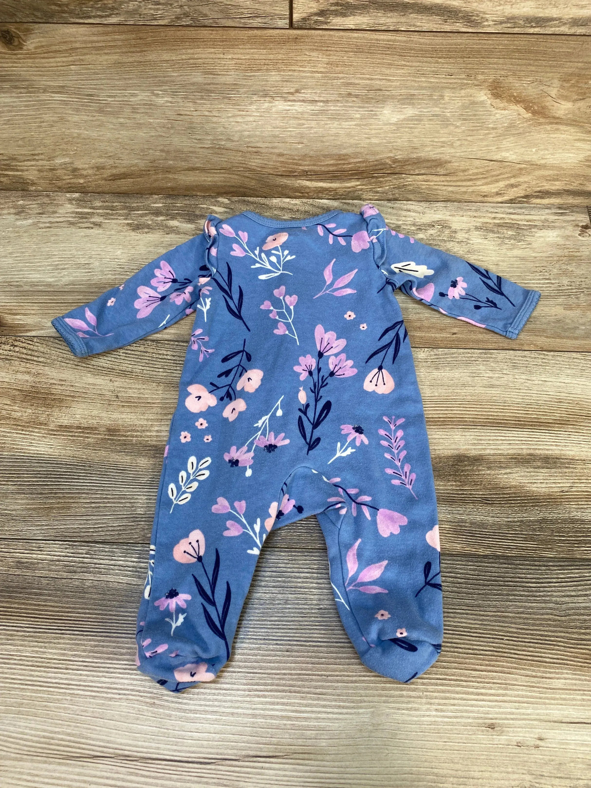 Carter's Floral Sleeper Blue sz 3m