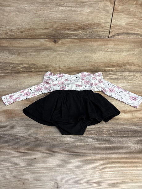 Ghost Bodysuit Dress White/Black sz 6-9m - Me n Mommy To Be