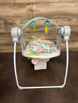 NEW Bright Starts Playful Paradise Portable Compact Baby Swing - Me n Mommy To Be
