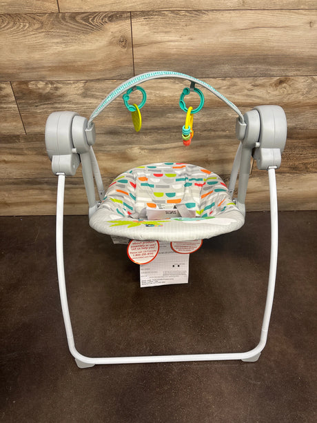 NEW Bright Starts Playful Paradise Portable Compact Baby Swing - Me n Mommy To Be