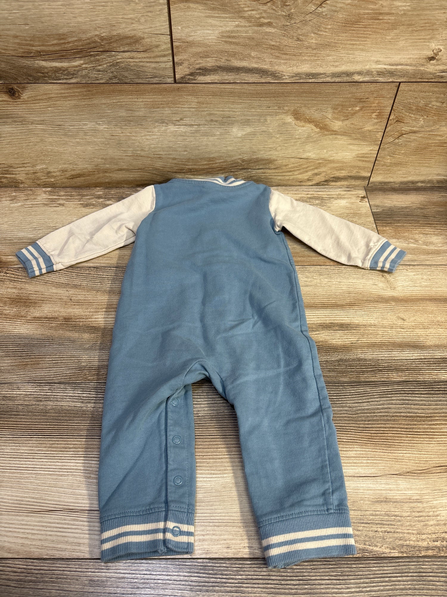 Carter's Football Snap Coverall Blue sz 12m
