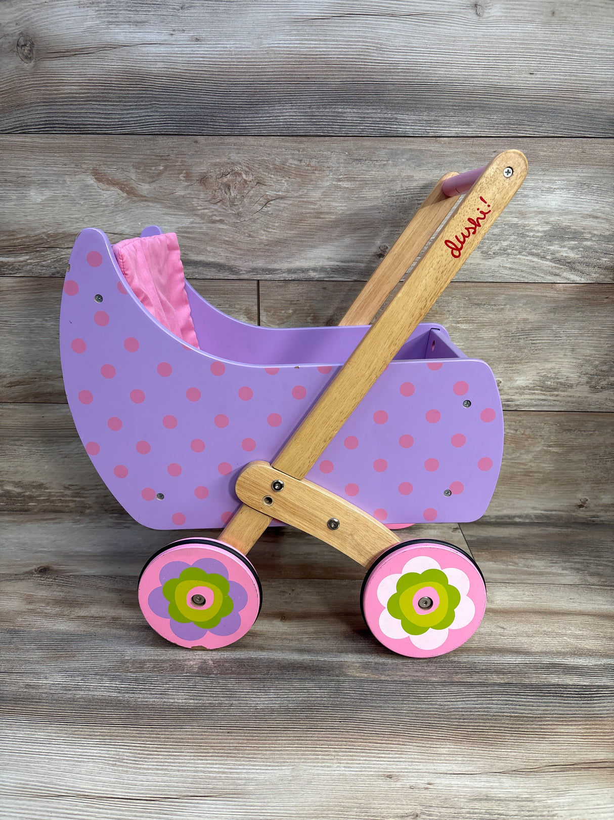 Dushi Wooden Push 'n Play Doll Carrier