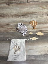 Chipchip Wooden Monthly Milestone Discs - Hot Air Balloon