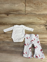 Hello Kitty 2pc Bodysuit & Bottoms Set White sz 3m