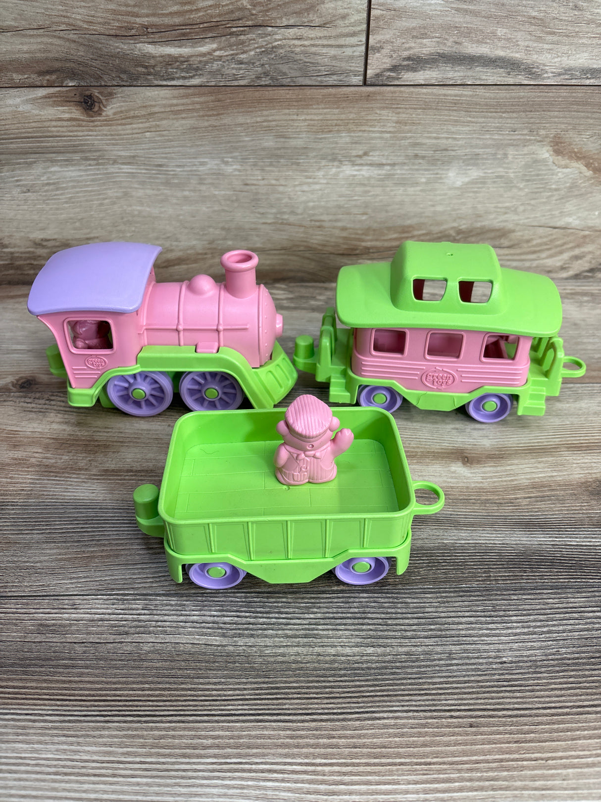 Green Toys Train Set Pink/Green