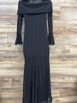 Shein Lace Bump Friendly Photoshoot Dress Black sz Medium