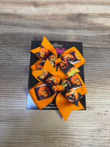 NEW Double Layer Halloween Bows Orange 2pk