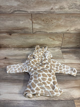 Hudson Baby Plush Hooded Giraffe Robe Tan sz 0-9m