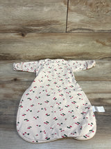 Knirose Cherry Print Transitional Swaddle Sack Ivory sz 0-3m