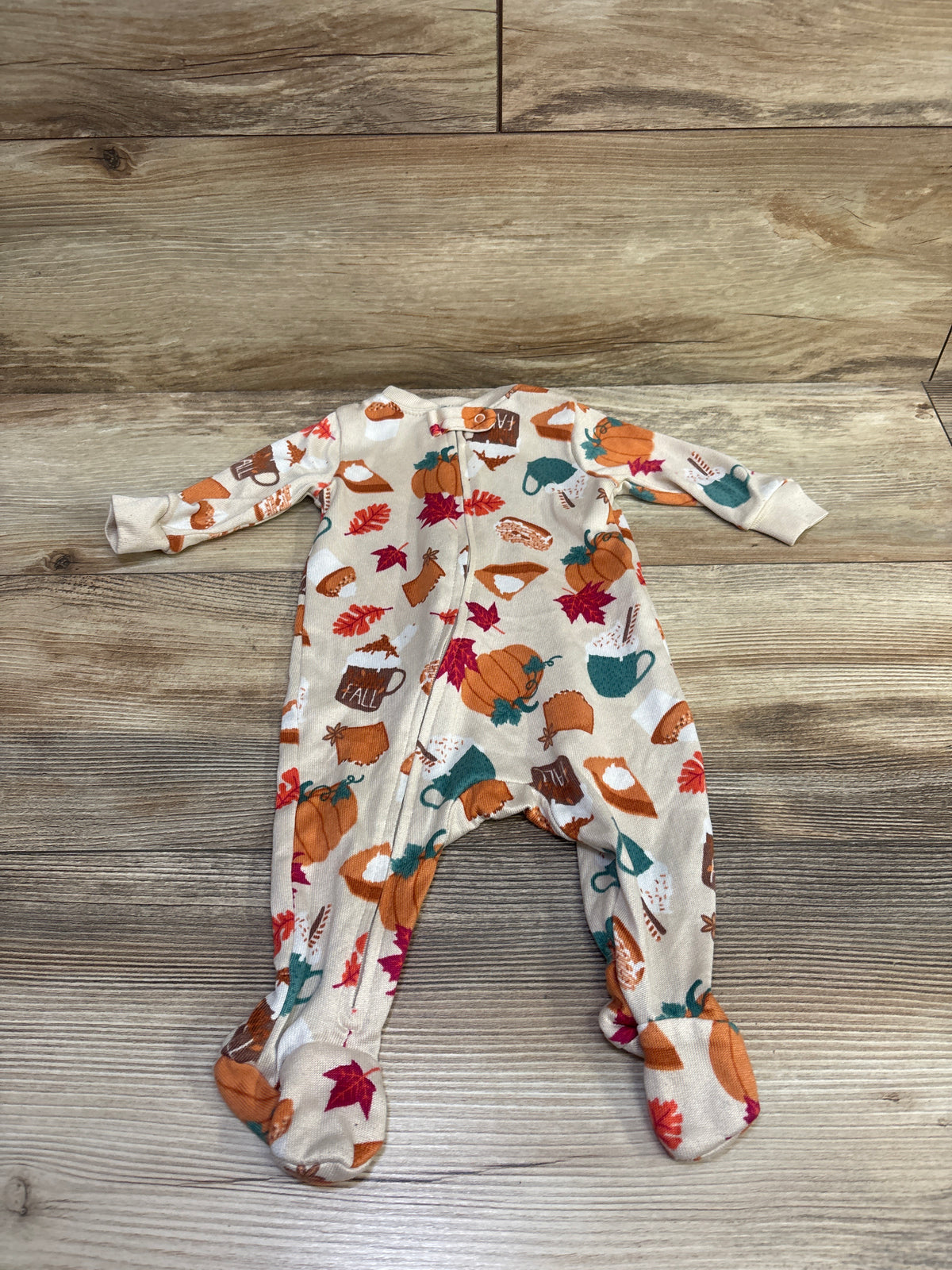 Way To Celebrate! Thanksgiving Sleeper Beige sz 0-3m