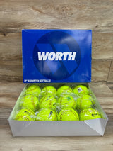 NEW Worth 12" Hot Dot Softballs 12 Count