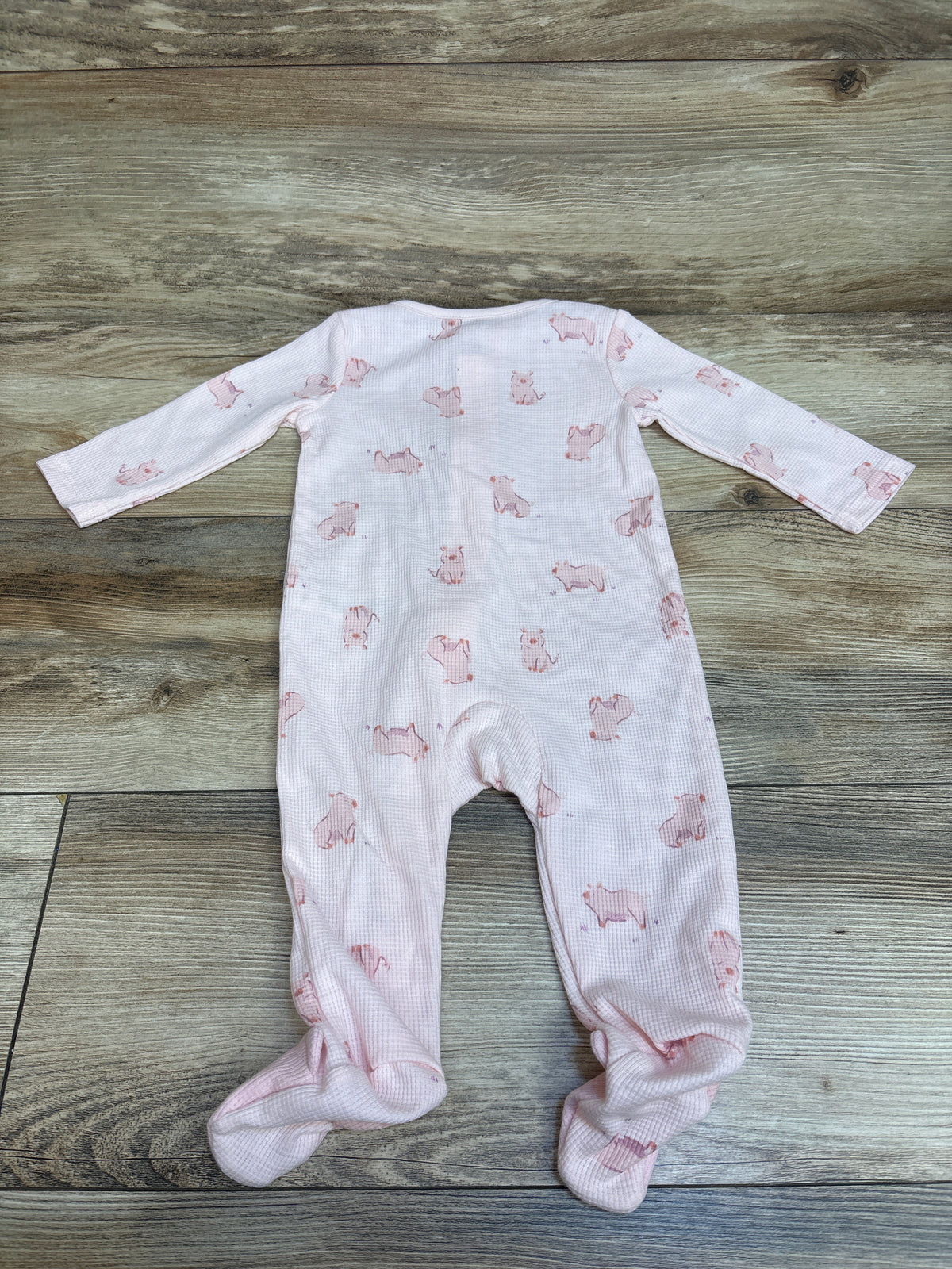 Just One You Waffle Knit Sleeper Pink sz 6m