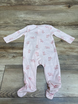 Just One You Waffle Knit Sleeper Pink sz 6m